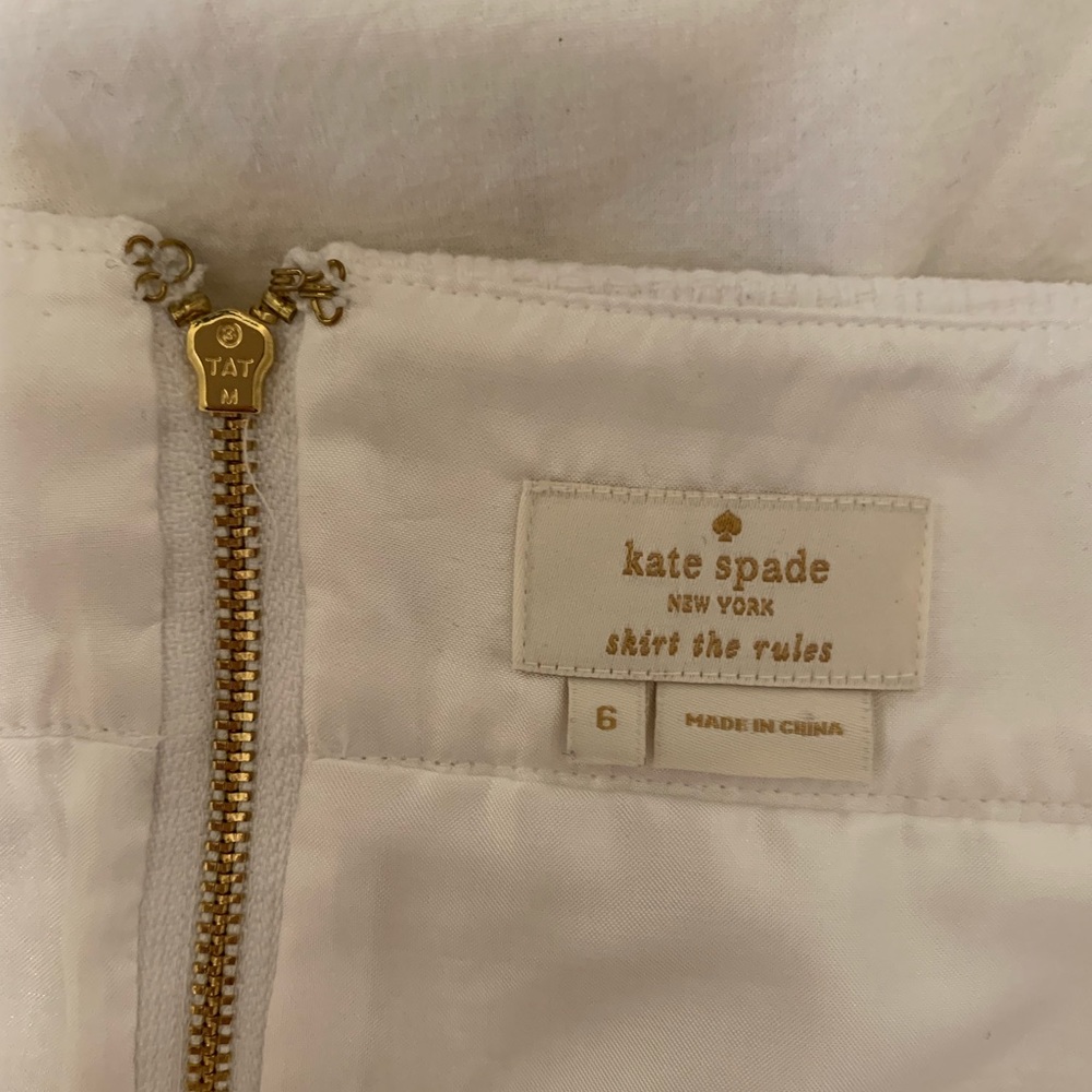 White tweed Kate spade pencil skirt